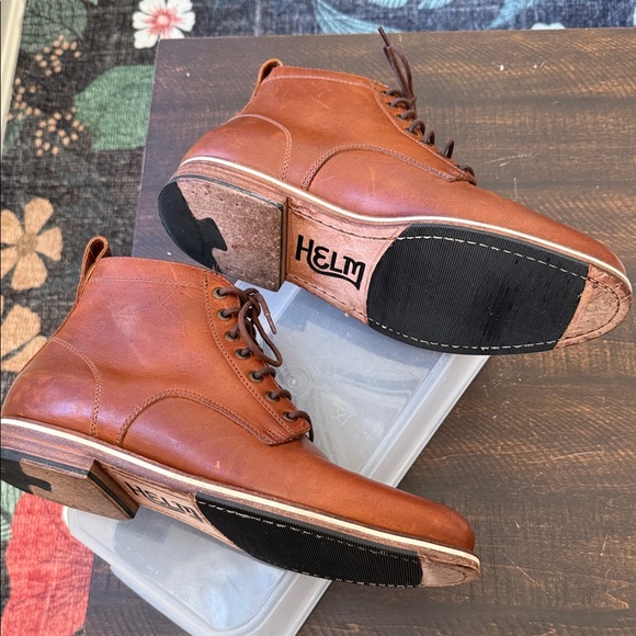 Helm The Zind Teak Men Classic Cognac Leather Chukka Boot 11.5 Comfort footwear main image 13